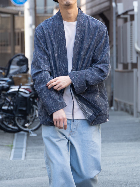 【KUON】"藍染刺し子野良着"