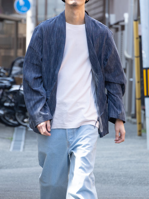 【KUON】"藍染刺し子野良着"