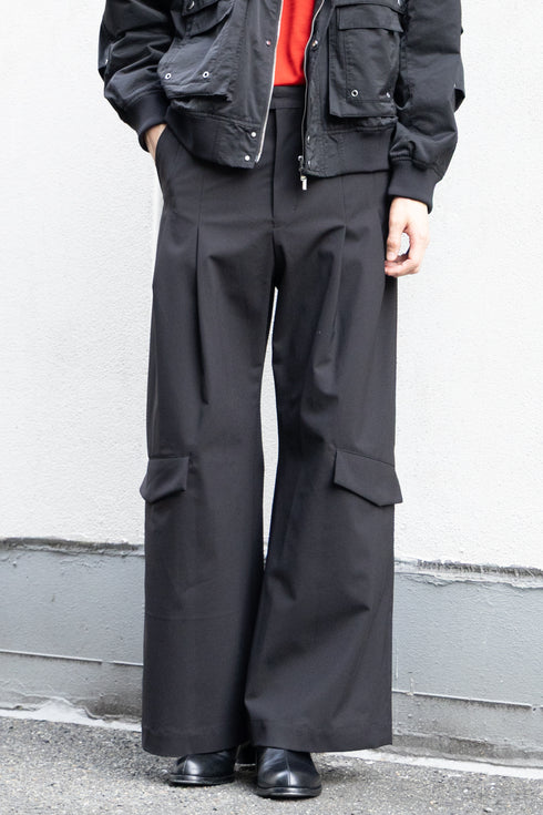 【Licht Bestreben】"3 LAYER SHIN FLAP BAGGY TROUSERS"