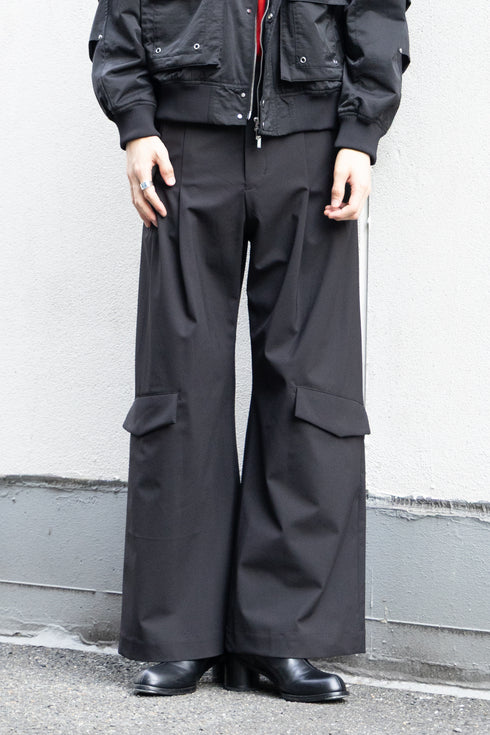 【Licht Bestreben】"3 LAYER SHIN FLAP BAGGY TROUSERS"