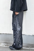 【Licht Bestreben】"FAKE-FAKE LEATHER Ⅱ SHIN FLAP BAGGY TROUSERS"