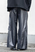 【Licht Bestreben】"FAKE-FAKE LEATHER Ⅱ SHIN FLAP BAGGY TROUSERS"
