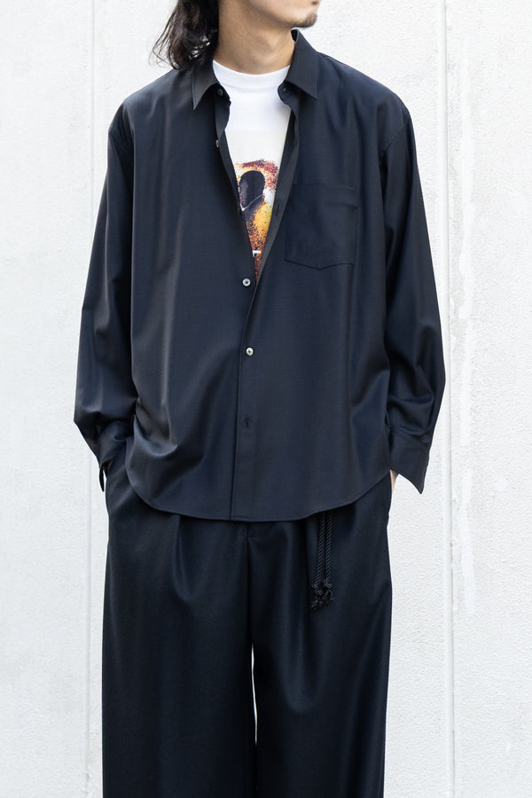 別注【nuterm】"Silk Wool "JD" Regular Collar Shirts"