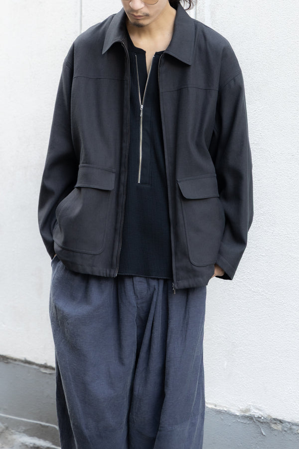 別注【Blanc YM】"Back Linen Herringbone Work Jacket"