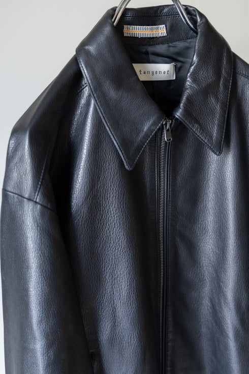 【tangenet】"Wagyu Leather Blouson"