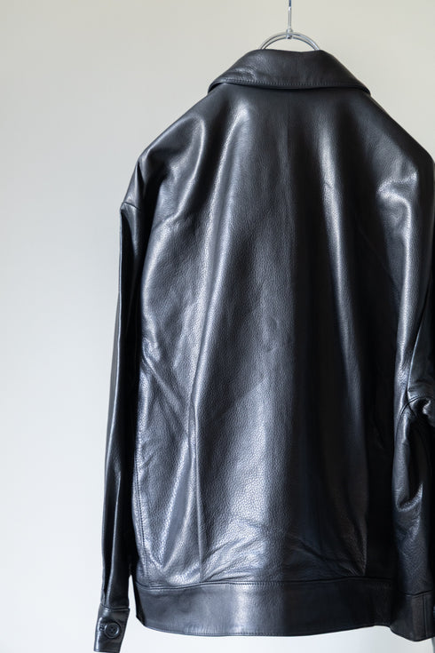 【tangenet】"Wagyu Leather Blouson"