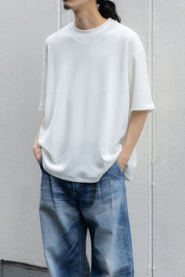 【tangenet】"Clean Thermal Jersey Tee"