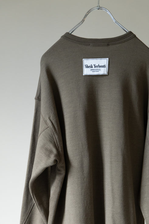 【SHEIK YERBOUTI】"WOOL FREECE CREW NECK SWEAT"