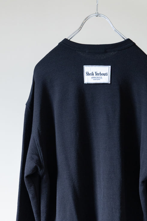 【SHEIK YERBOUTI】"WOOL FREECE CREW NECK SWEAT"