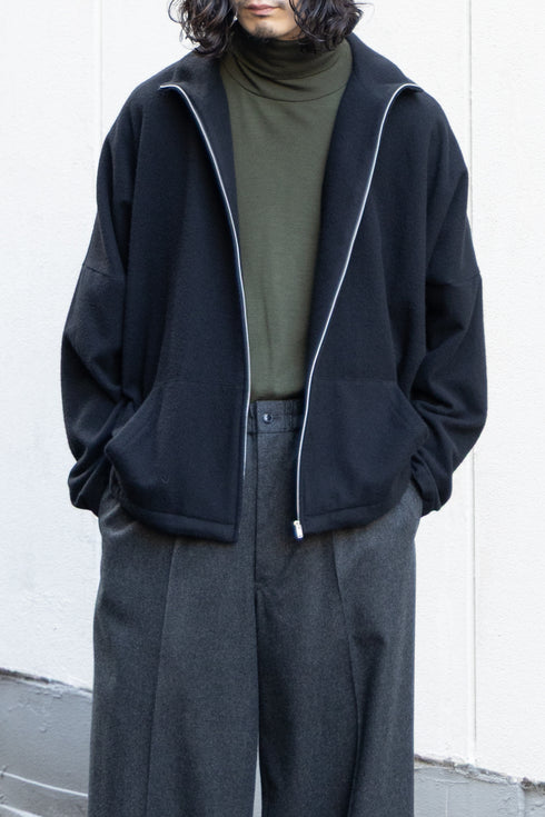 【Blanc YM】"CASHMERE ZIP JACKET"