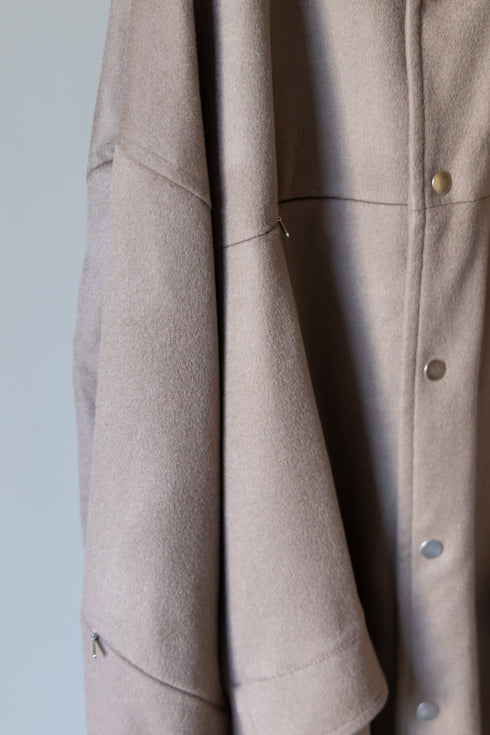 【THE JEAN PIERRE】"Leather Collar Coat"