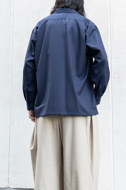 【SHEIK YERBOUTI】"SILK WOOL SKIPPER SHIRT"