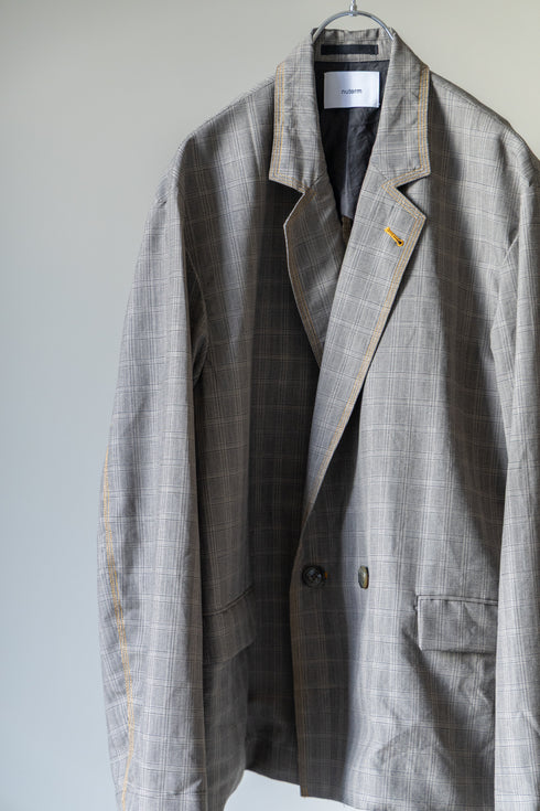 【nuterm】"Color Stitch Double Breasted Jacket"