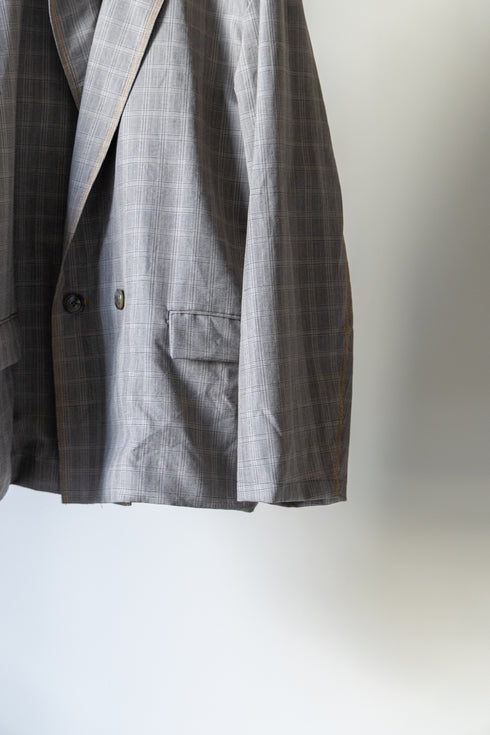 【nuterm】"Color Stitch Double Breasted Jacket"