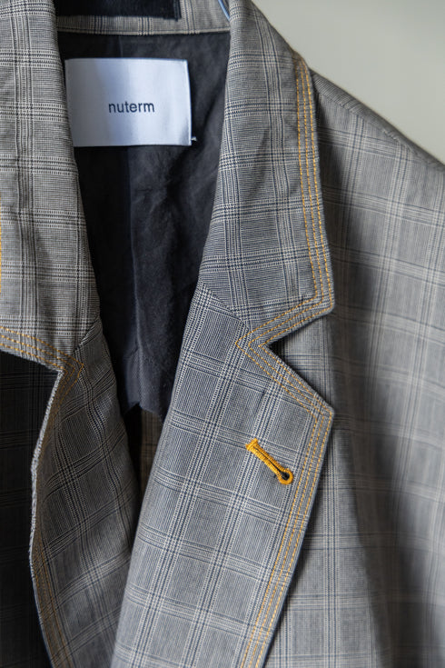 【nuterm】"Color Stitch Double Breasted Jacket"