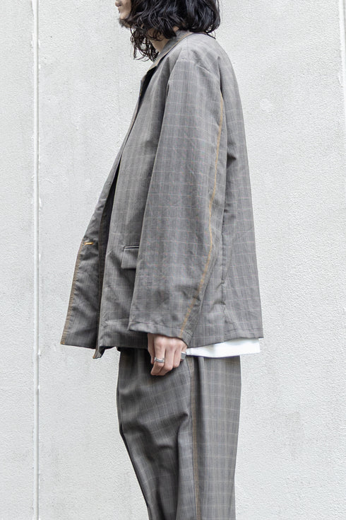 【nuterm】"Color Stitch Double Breasted Jacket"