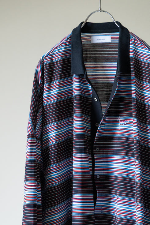 【THE JEAN PIERRE】"Super Fine Multi Border 11XL Polo"
