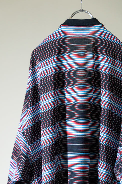 【THE JEAN PIERRE】"Super Fine Multi Border 11XL Polo"