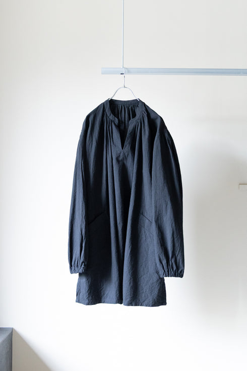 【YUTA MATSUOKA】"SHEETING DYED PLAIN WEAVEN SMOCK"