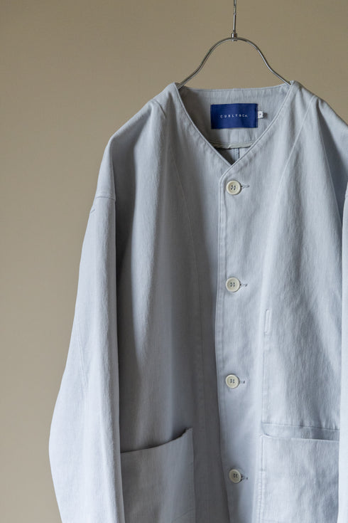 【CURLY&Co.】"KNIT DENIM COVERALL JACKET"