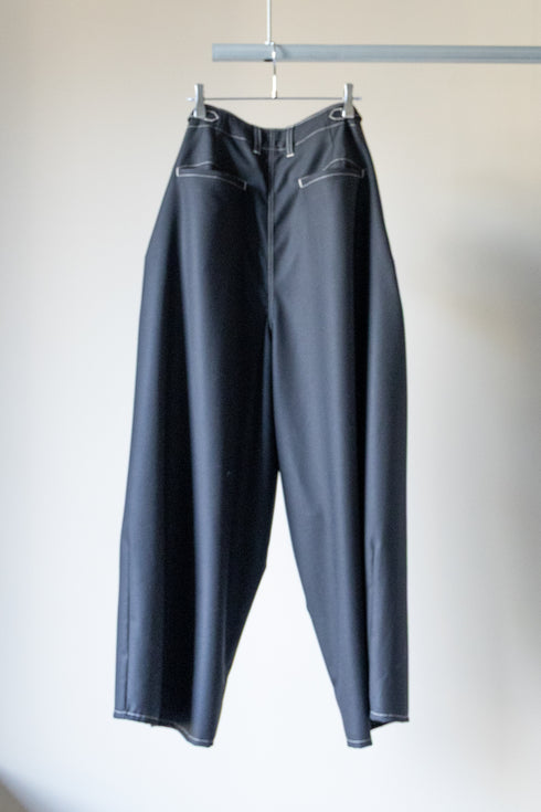 【LQUARTET】"WASHABLE SUPER100’s WIDE CEREMONY MC TROUSERS"