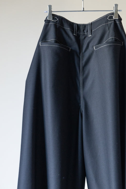 【LQUARTET】"WASHABLE SUPER100’s WIDE CEREMONY MC TROUSERS"