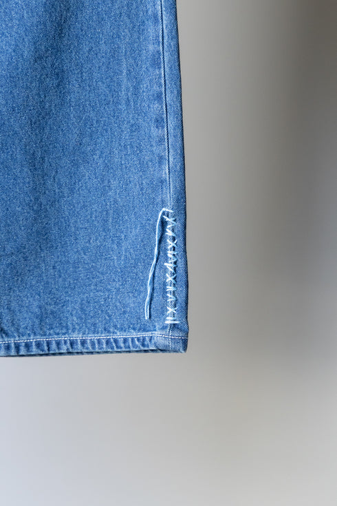 【KUON】"Sashiko Mended Denim Trousers"