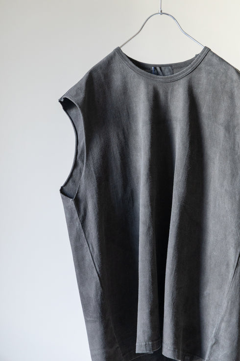 【KUON】"Sumizome Sleeveless Top"