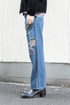【KUON】"Sashiko Mended Denim Trousers"
