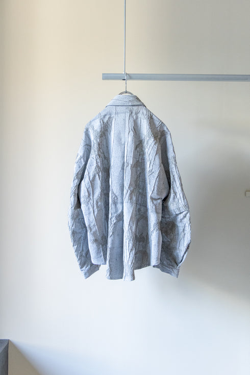 別注【Licht Bestreben】"Detachable Sleeve Hook-Cuff Jacquard Shirt"