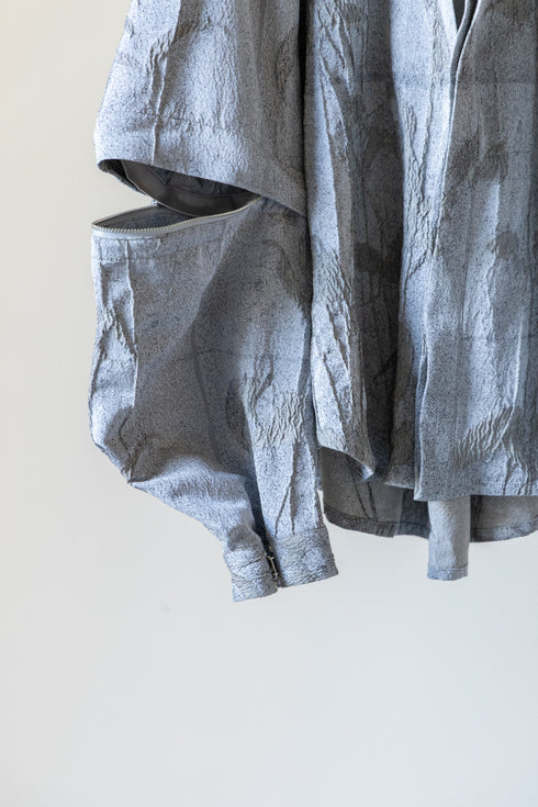 別注【Licht Bestreben】"Detachable Sleeve Hook-Cuff Jacquard Shirt"
