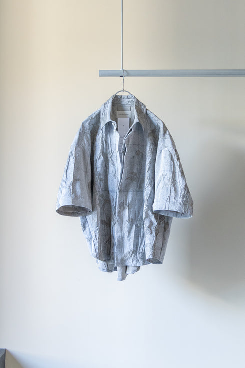 別注【Licht Bestreben】"Detachable Sleeve Hook-Cuff Jacquard Shirt"
