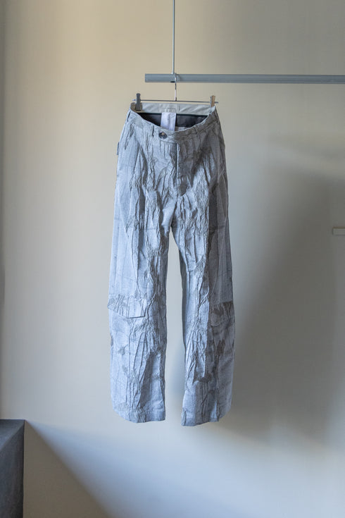 別注【Licht Bestreben】"Shin Flap Baggy Jacquard Trousers"