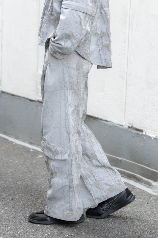 別注【Licht Bestreben】"Shin Flap Baggy Jacquard Trousers"