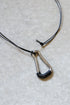 別注【SHEIK YERBOUTI】"Braided leather-cord carabiner necklace"
