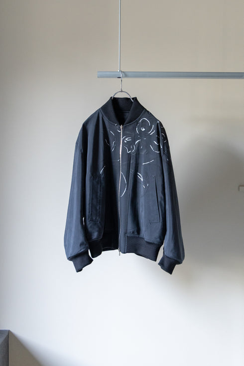 【SHEIK YERBOUTI】"Reversible Handpaint Bomber Jacket"