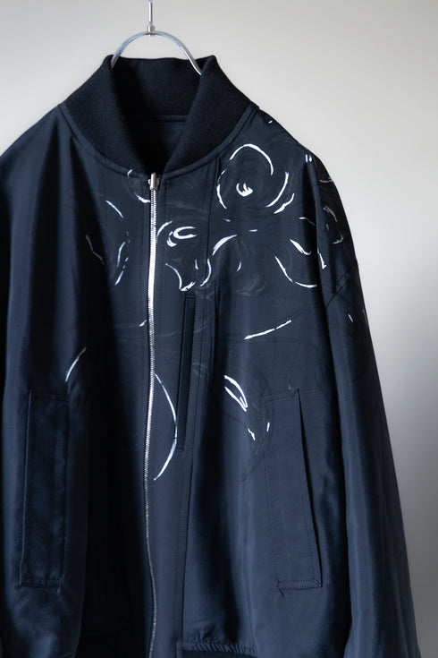 【SHEIK YERBOUTI】"Reversible Handpaint Bomber Jacket"