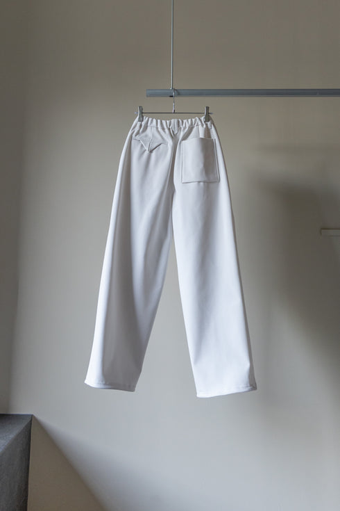 【CURLY&Co.】"SOLID DOUBLE-KNIT WIDE BAKER PANTS"