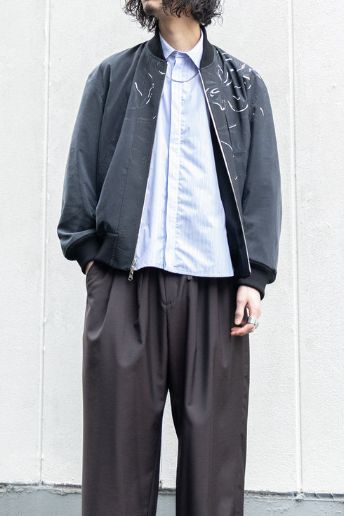 【SHEIK YERBOUTI】"Reversible Handpaint Bomber Jacket"