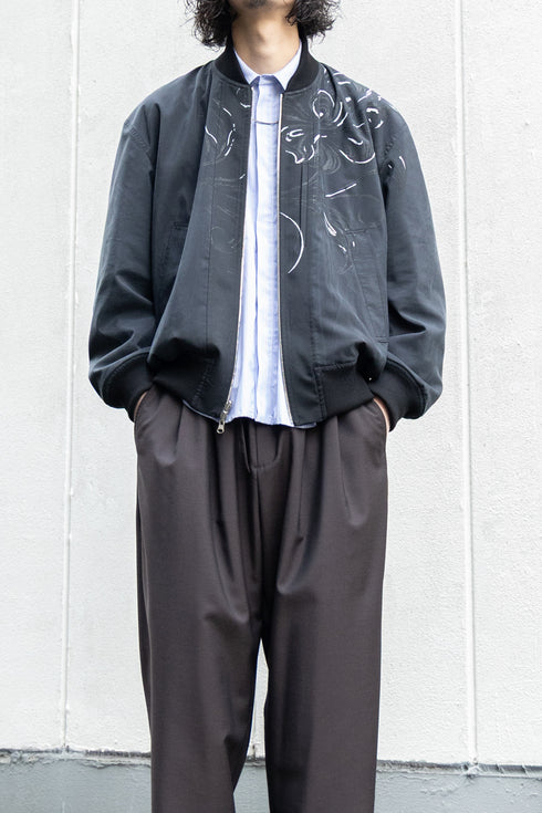 【SHEIK YERBOUTI】"Reversible Handpaint Bomber Jacket"