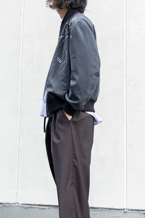 【SHEIK YERBOUTI】"Reversible Handpaint Bomber Jacket"