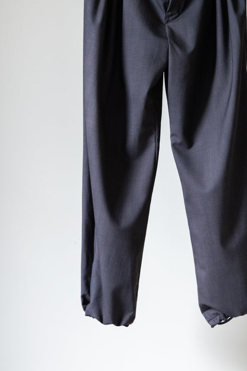 【THE JEAN PIERRE】"Urban Wool Low 3 Tuck Trousers"