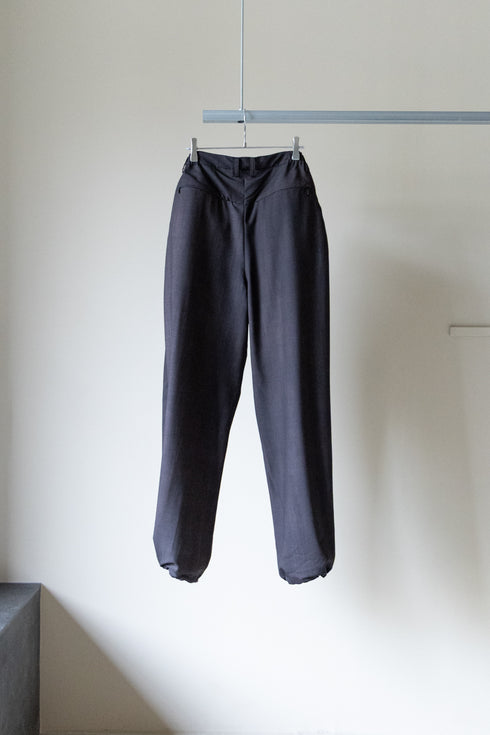 【THE JEAN PIERRE】"Urban Wool Low 3 Tuck Trousers"