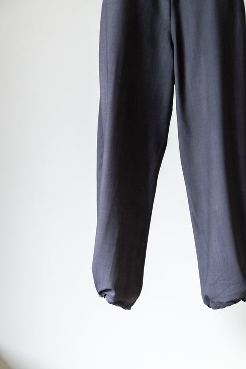 【THE JEAN PIERRE】"Urban Wool Low 3 Tuck Trousers"