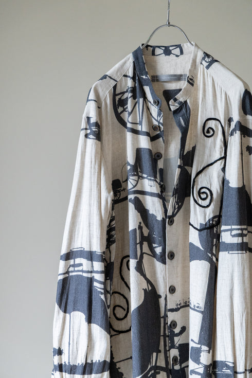 【YUTA MATSUOKA】"BAND COLLAR SHIRT"