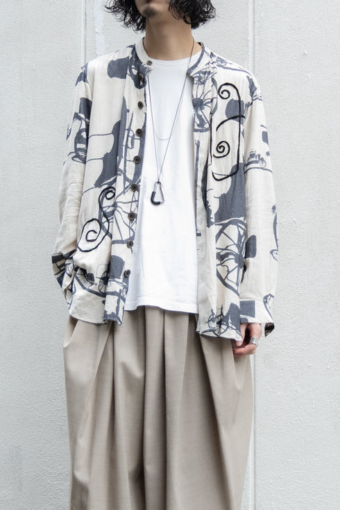 【YUTA MATSUOKA】"BAND COLLAR SHIRT"