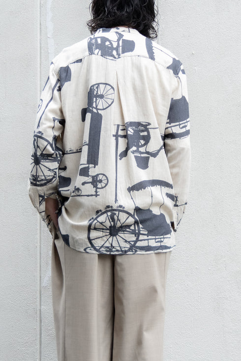【YUTA MATSUOKA】"BAND COLLAR SHIRT"