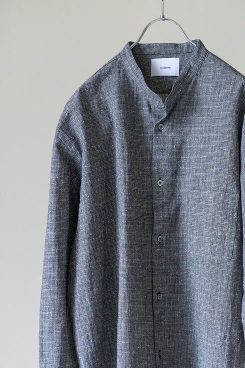 別注【nuterm】"Band Collar Shirts"