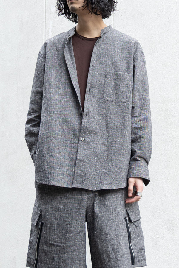 別注【nuterm】"Band Collar Shirts"