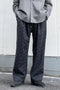 【Licht Bestreben】"Embroidery 3 Tuck Easy Trousers"